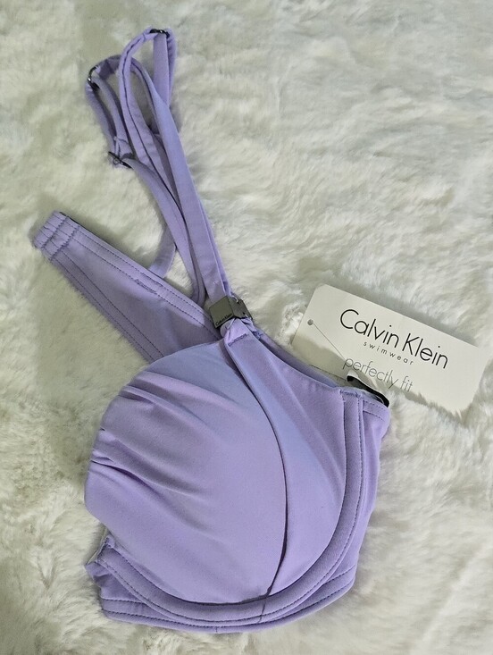 Calvin Klein Other - Calvin Klein Lavender Rauched Underwire Bikini Top
